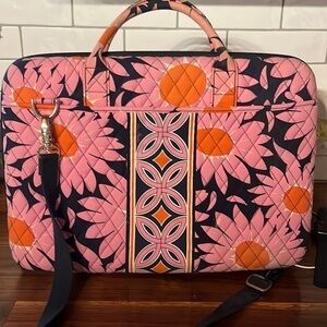 Vera Bradley computer case. Great condition handles show wear. 17 x 12